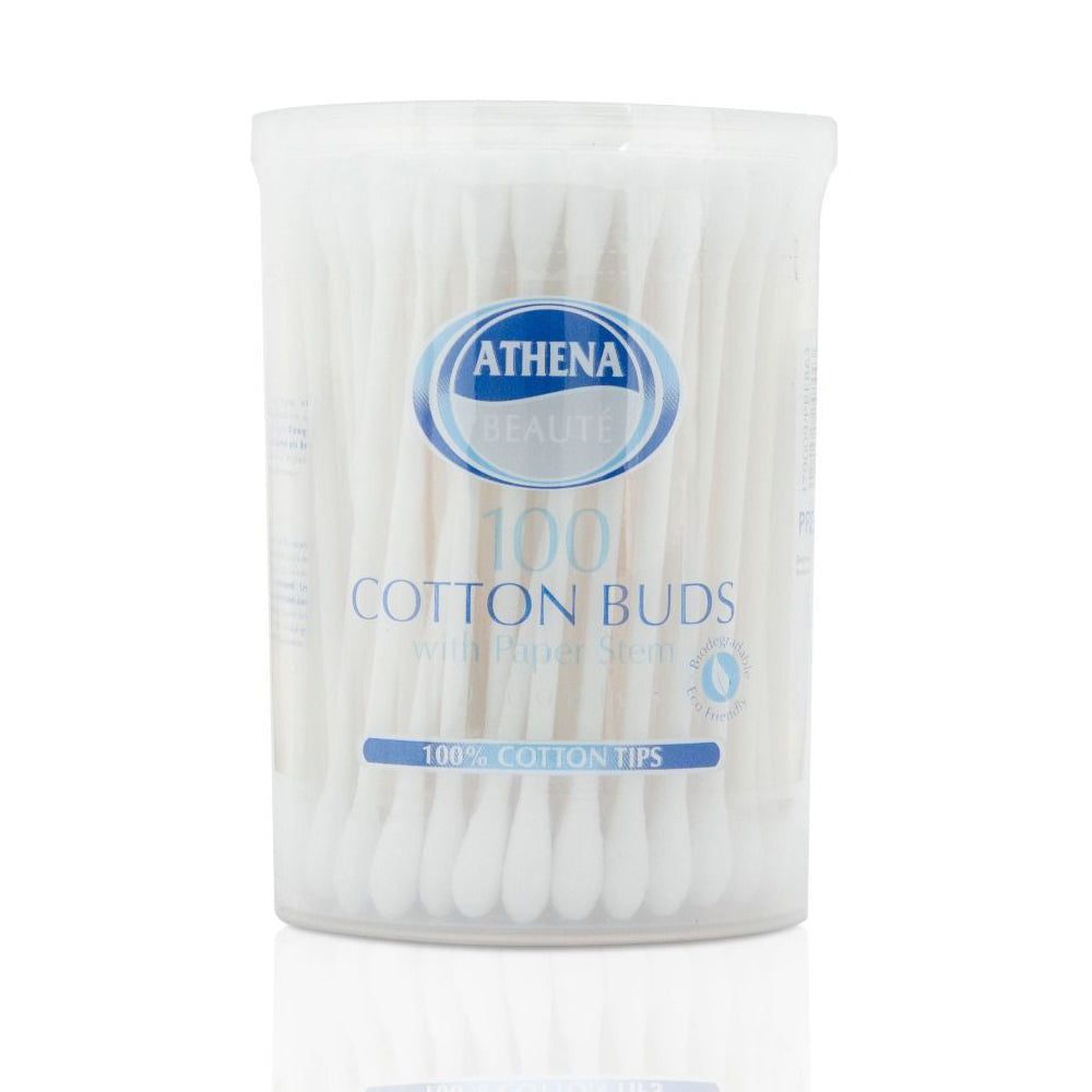 Athena Beaute Cotton Buds With Paper Stem 100pk | High Quality Tissue Product Online - Product Image Athena Beaute Cotton Buds With Paper Stem 100pk | High Quality Tissue Product Online - Product Image